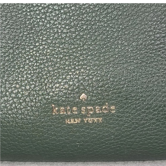 Kate Spade New York Leila Medium Triple Compartment Satchel Emerald Green-NWOT! - Picture 4 of 11